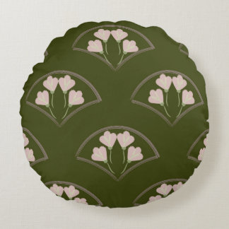 Cojín Redondo "Jardín de vieira"