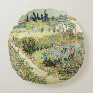 Cojín Redondo Jardín de Vincent Van Gogh en Arlés