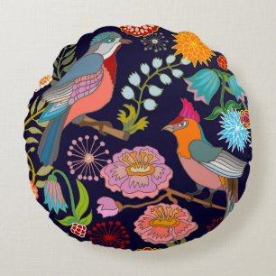 Cojín Redondo Jardín japonés: victoriano oriental sin problemas