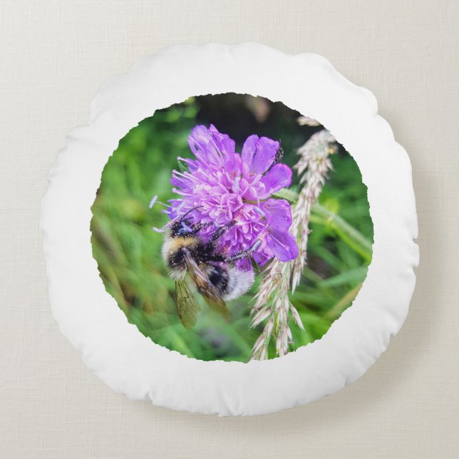 Cojín Redondo Jede Blüte zählt – Rundes Dekokissen (Anverso)