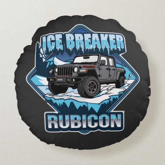 COJÍN REDONDO JEEP RUBICON (Anverso)
