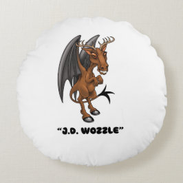 Cojín Redondo Jersey Devil "J.D. Wozzle" Cryptid