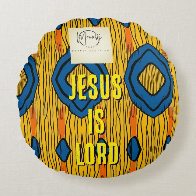 Cojín Redondo Jesús es Señor  (Anverso)