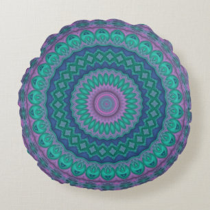 Cojín Redondo Jewel Tone Mandala