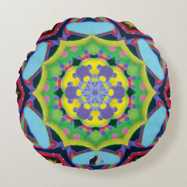 Cojín Redondo Jinx Kaleidoscope (Anverso)