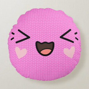 Cojín Redondo Jollyn kawaii pink