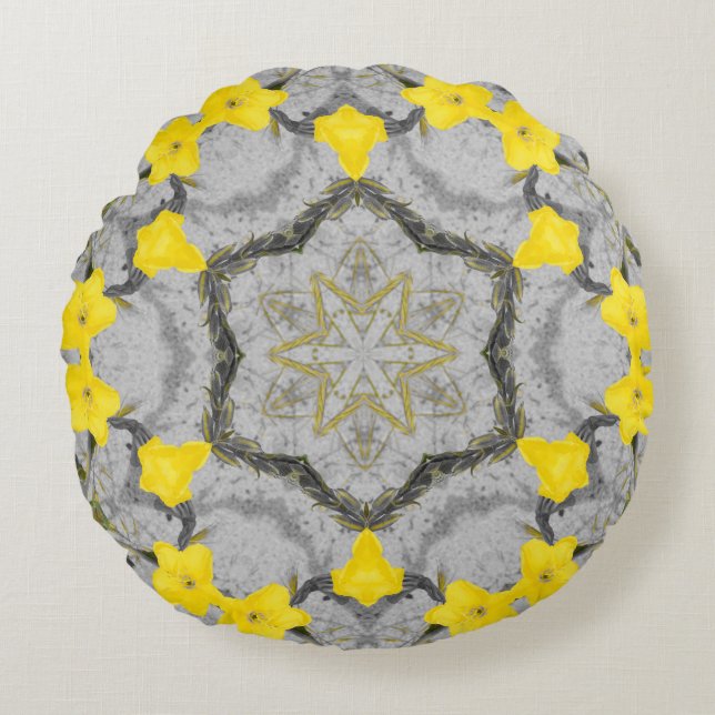 Cojín Redondo Jonquil Harmony Wheel  (Anverso)