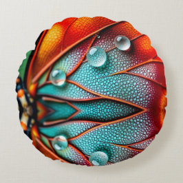 Cojín Redondo Joyas en un ala feroz