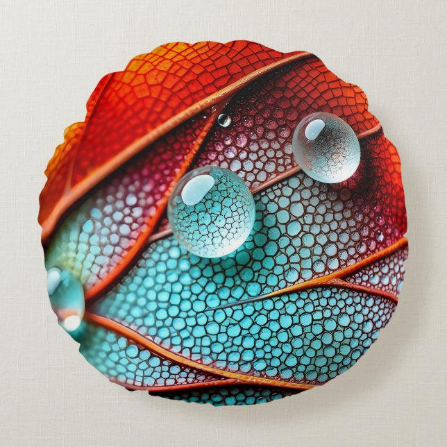 Cojín Redondo Joyas en un ala feroz (Anverso)