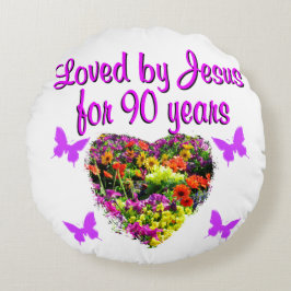 COJÍN REDONDO JOYOUS DE 90 AÑOS