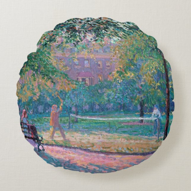 Cojín Redondo Juego del tenis (Anverso)