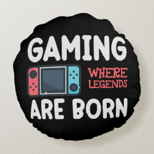 Cojín Redondo juegos donde nacen las leyendas