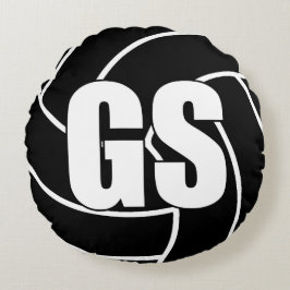 Cojín Redondo Jugadores de Netball - Golpe de gol - GS