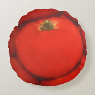Cojín Redondo Juicy Red Casero Tomates De Jardín