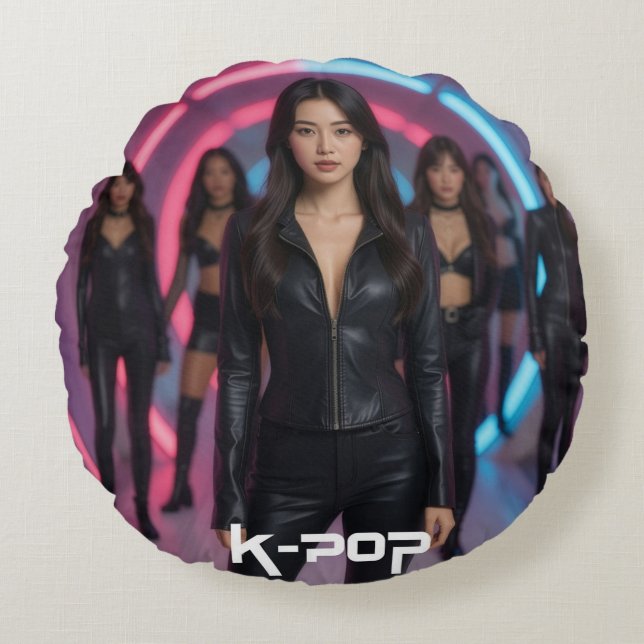 COJÍN REDONDO K-POP (Anverso)