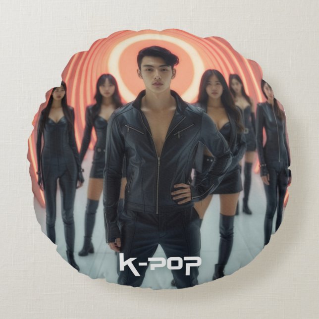 COJÍN REDONDO K-POP (Anverso)