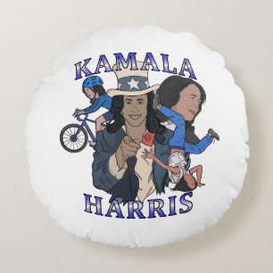 Cojín Redondo Kamala Harris Bootleg Rap Style