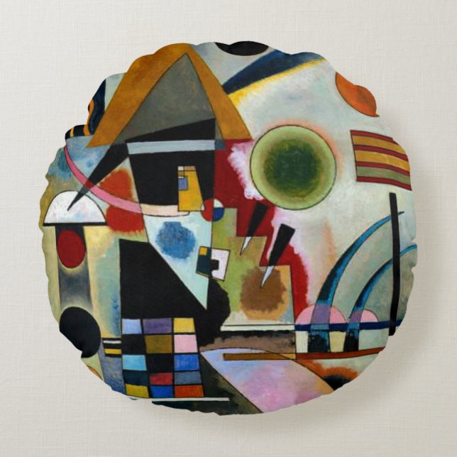 Cojín Redondo Kandinsky - Columpio (Anverso)