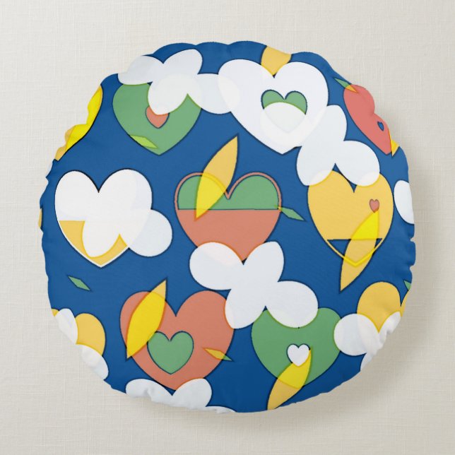 Cojín Redondo Kawaii (Anverso)