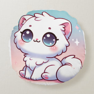 Cojín Redondo Kawaii Cat round Pillow