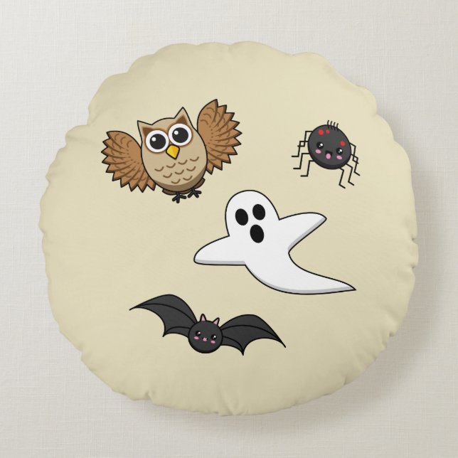 Cojín Redondo Kawaii Creepy Night Creations Set (Anverso)