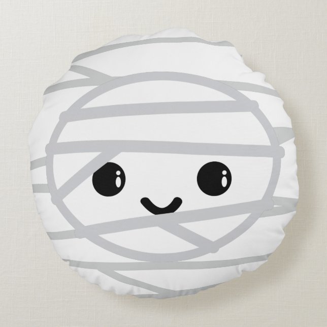 Cojín Redondo Kawaii Mummy Round Pillow (Reverso)