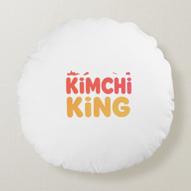 Cojín Redondo Kimchi King (Anverso)