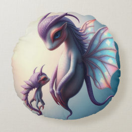 Cojín Redondo „Kinder der Sternenmagie“