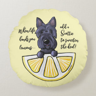 Cojín Redondo KiniArt Escocia Vida Lemons Acento Pillow