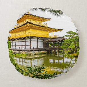 Cojín Redondo Kinkaku-ji, el pabellón dorado, Kioto