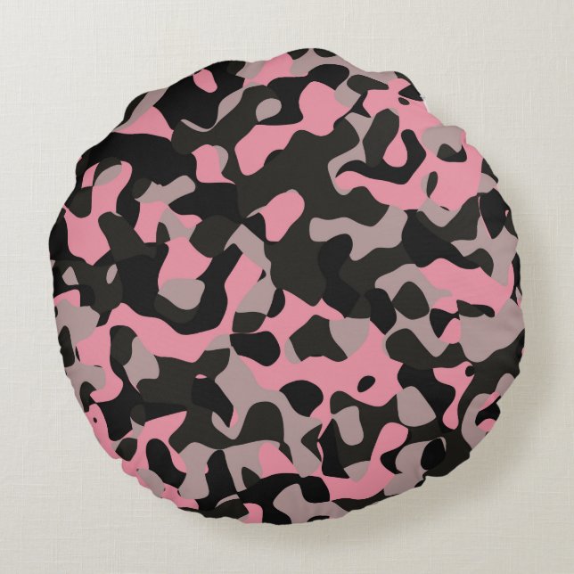 Cojín Redondo Kitty Camo (Reverso)