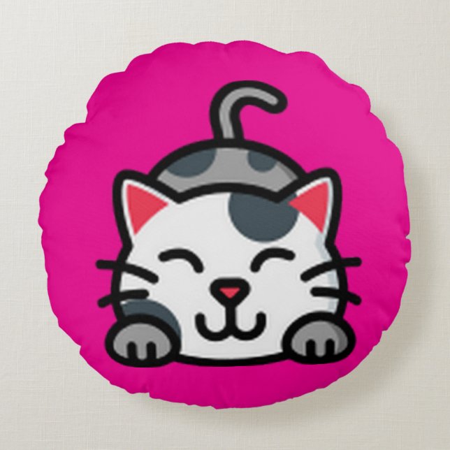 Cojín Redondo Kitty Round Pillow (Anverso)