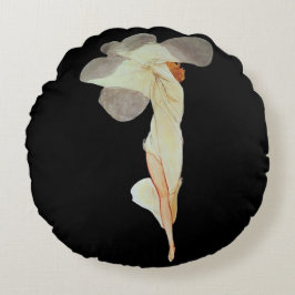 Cojín Redondo Klimt-Inspired Surreal 