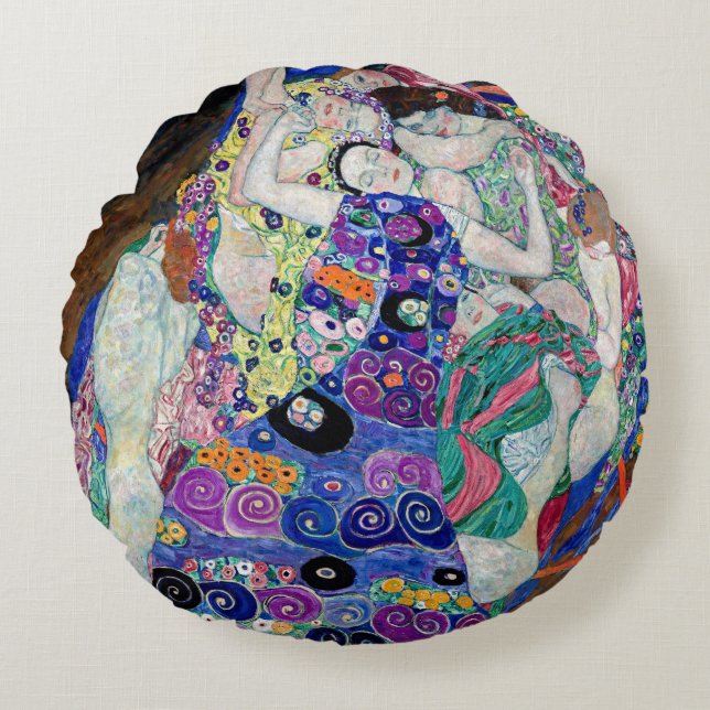 Cojín Redondo Klimt The Virgin Round Art Pillow (Anverso)