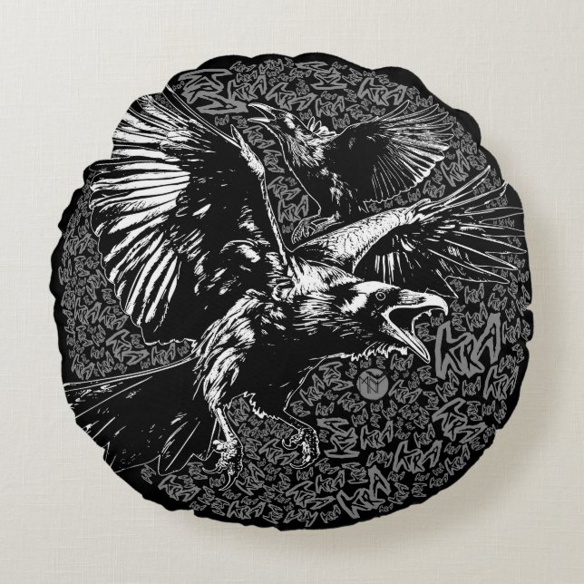 COJÍN REDONDO KRA KRA! (Anverso)