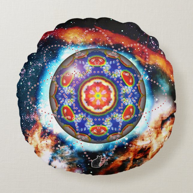 Cojín Redondo Kyron Orbz (Anverso)