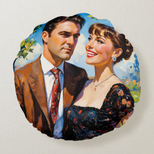 Cojín Redondo La belleza y el amor