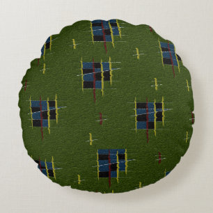Cojín Redondo La bifurcación de aceitunas alrededor del Cushion