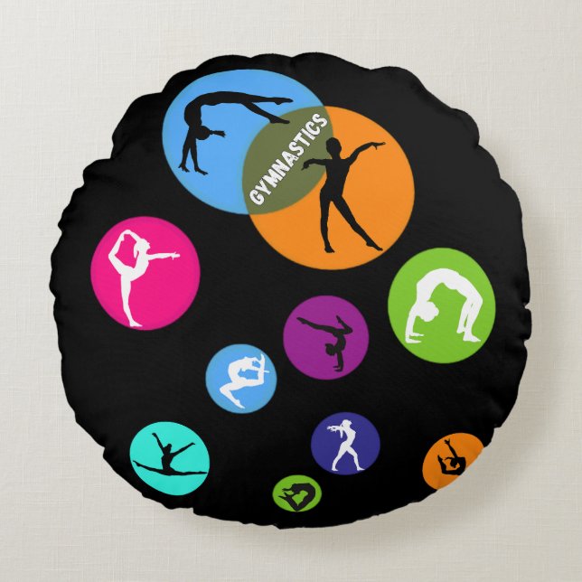Cojín Redondo La burbuja de la gimnasia (Anverso)