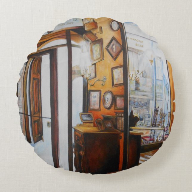 Cojín Redondo La curiosidad es la herramienta de los sabios (Anverso)