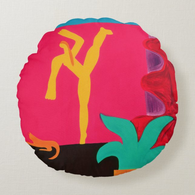 Cojín Redondo La danza de la esperanza 1996 (Anverso)