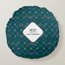Cojín Redondo La Esperanza Unida Brilló Mañana