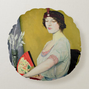 Cojín Redondo La Fan japonesa, 1914