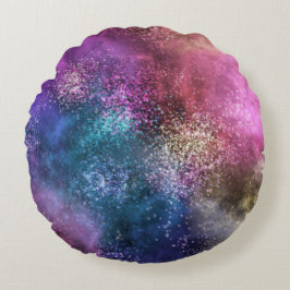 Cojín Redondo La Galaxia Colorida