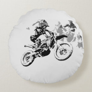 Cojín Redondo La Gran Raza - Motocross Racers
