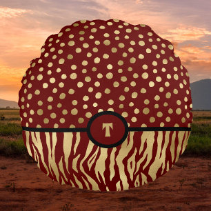 Cojín Redondo La impresión de un animal ennegrecido inspiró a 