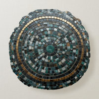 La lujosa muralla de mosaico circular