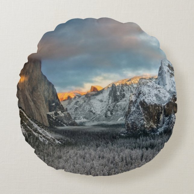 Cojín Redondo La marca del invierno (Anverso)