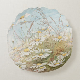Cojín Redondo "La Pascua trae la primavera floreciendo" 