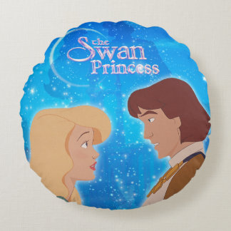 Cojín Redondo La princesa Pillow del cisne - Odette y Derek